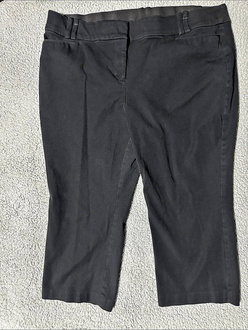 Lane Bryant The Allie Women’s Size 16 Black Stretch Crop Dress Pants